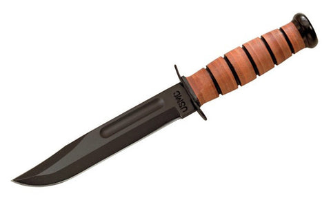 KA-BAR USMC Straight Edge Leather Sheath